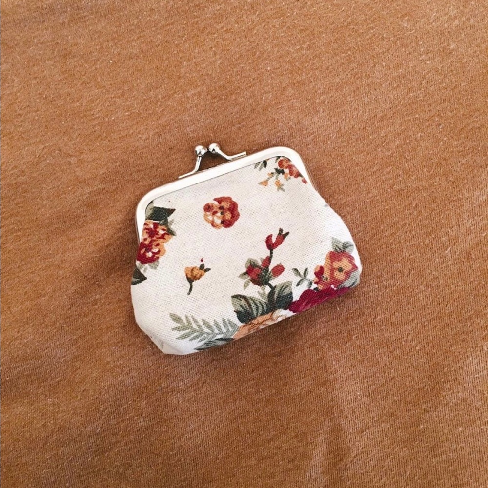 Floral clutch coin purse